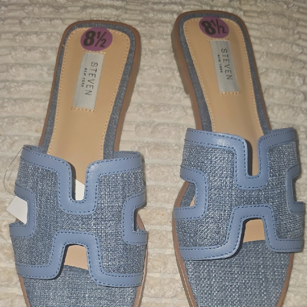 STEVEN Denim Blue Women's Sandals